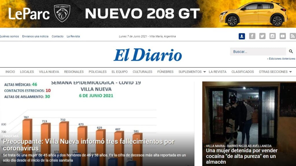 el diario de villa maria