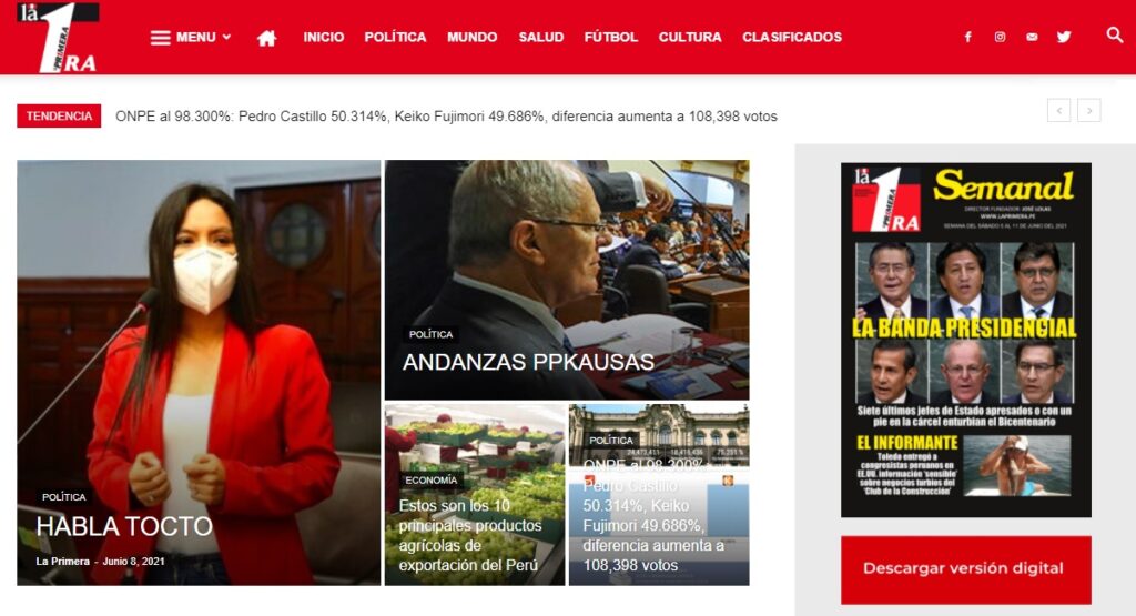 la primera