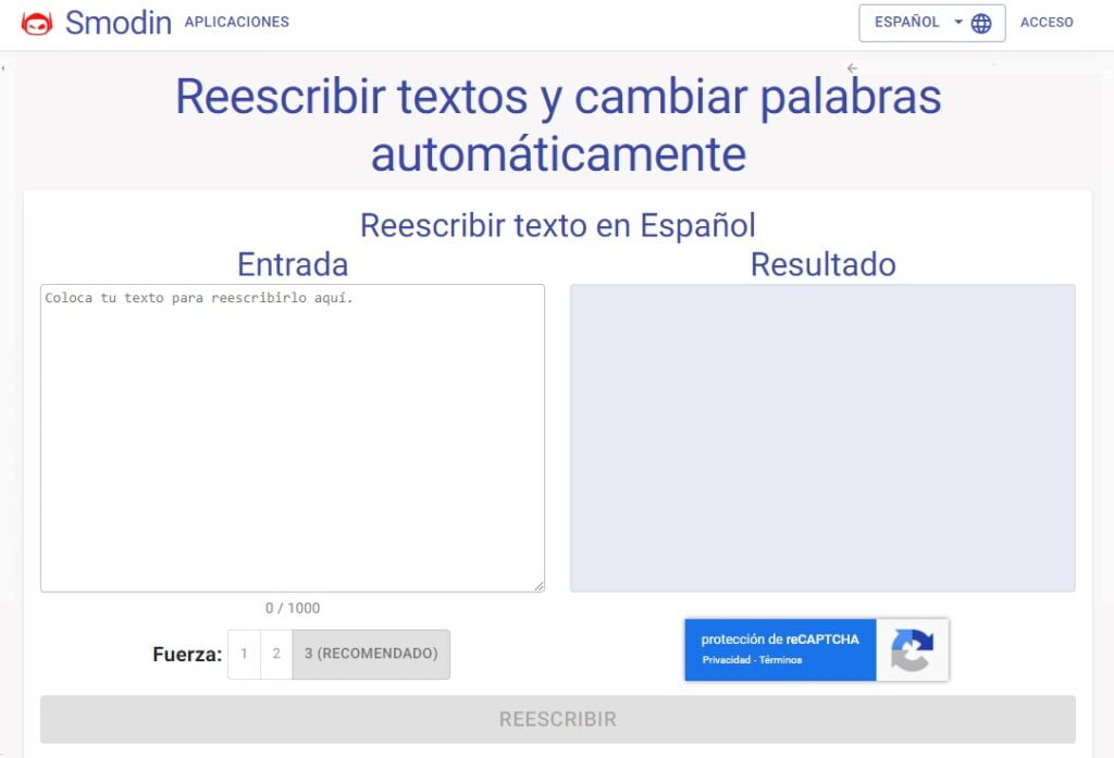 parafrasear textos en español
